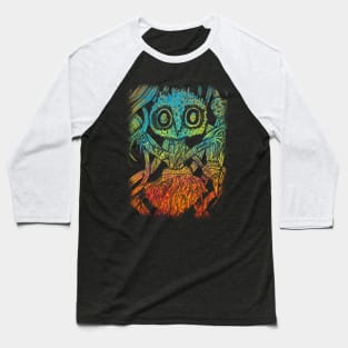 Trippy Psychedelic Spider Aesthetic Artistic Baseball T-Shirt